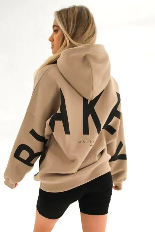 Loose Fit Hoodie with Big Thick Letters