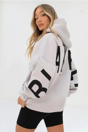 Loose Fit Hoodie with Big Thick Letters