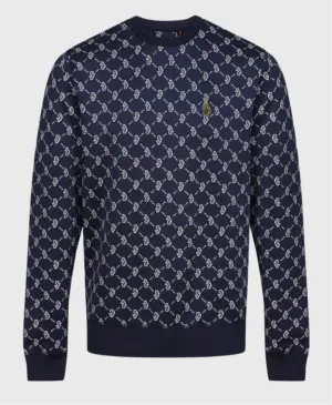 Luke 1977 Gazzas Tears Sweatshirt Dark Navy