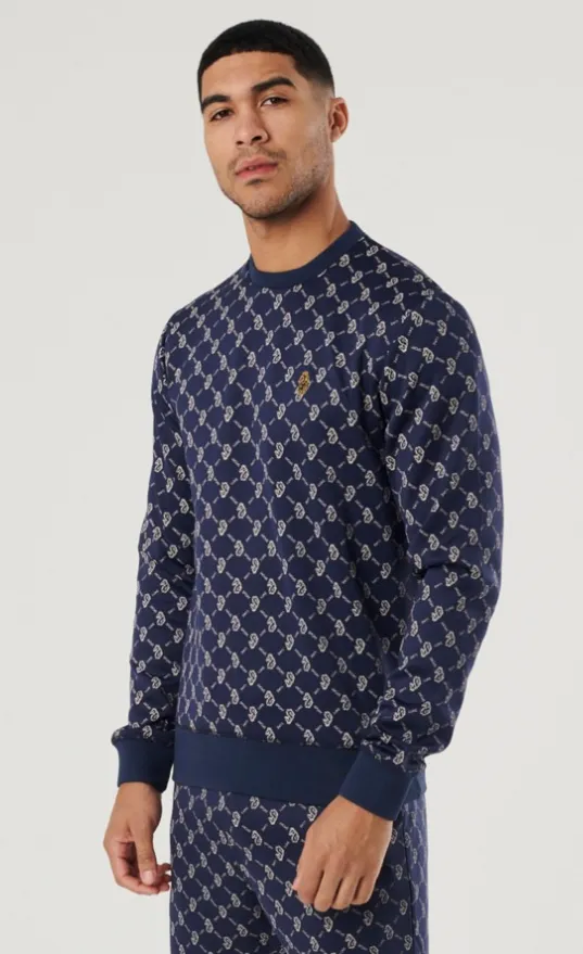 Luke 1977 Gazzas Tears Sweatshirt Dark Navy