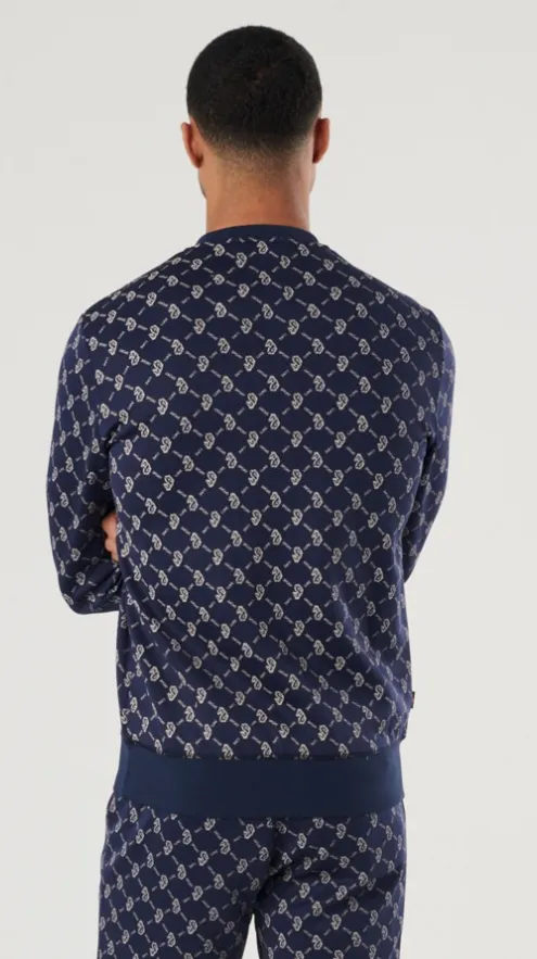 Luke 1977 Gazzas Tears Sweatshirt Dark Navy