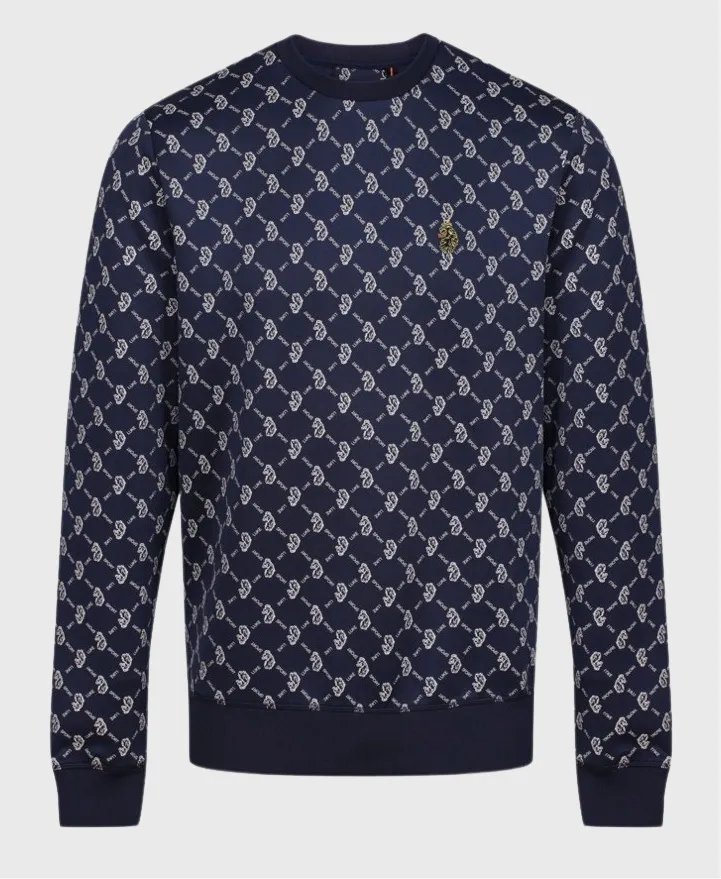 Luke 1977 Gazzas Tears Sweatshirt Dark Navy