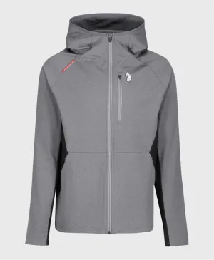Luke 1977 M590330 Issac Full Zip Hoodie Mid Grey Marl