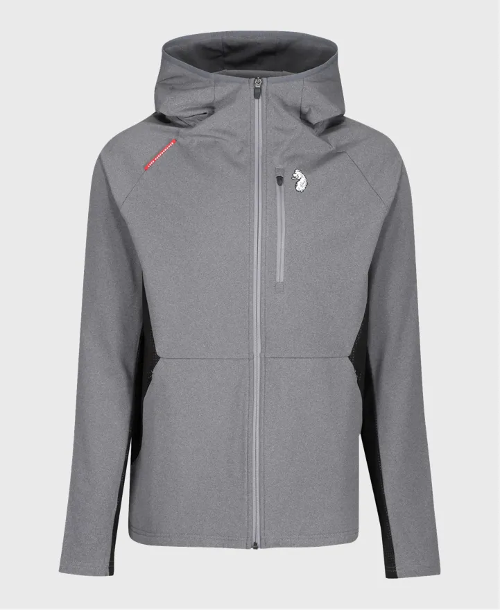 Luke 1977 M590330 Issac Full Zip Hoodie Mid Grey Marl