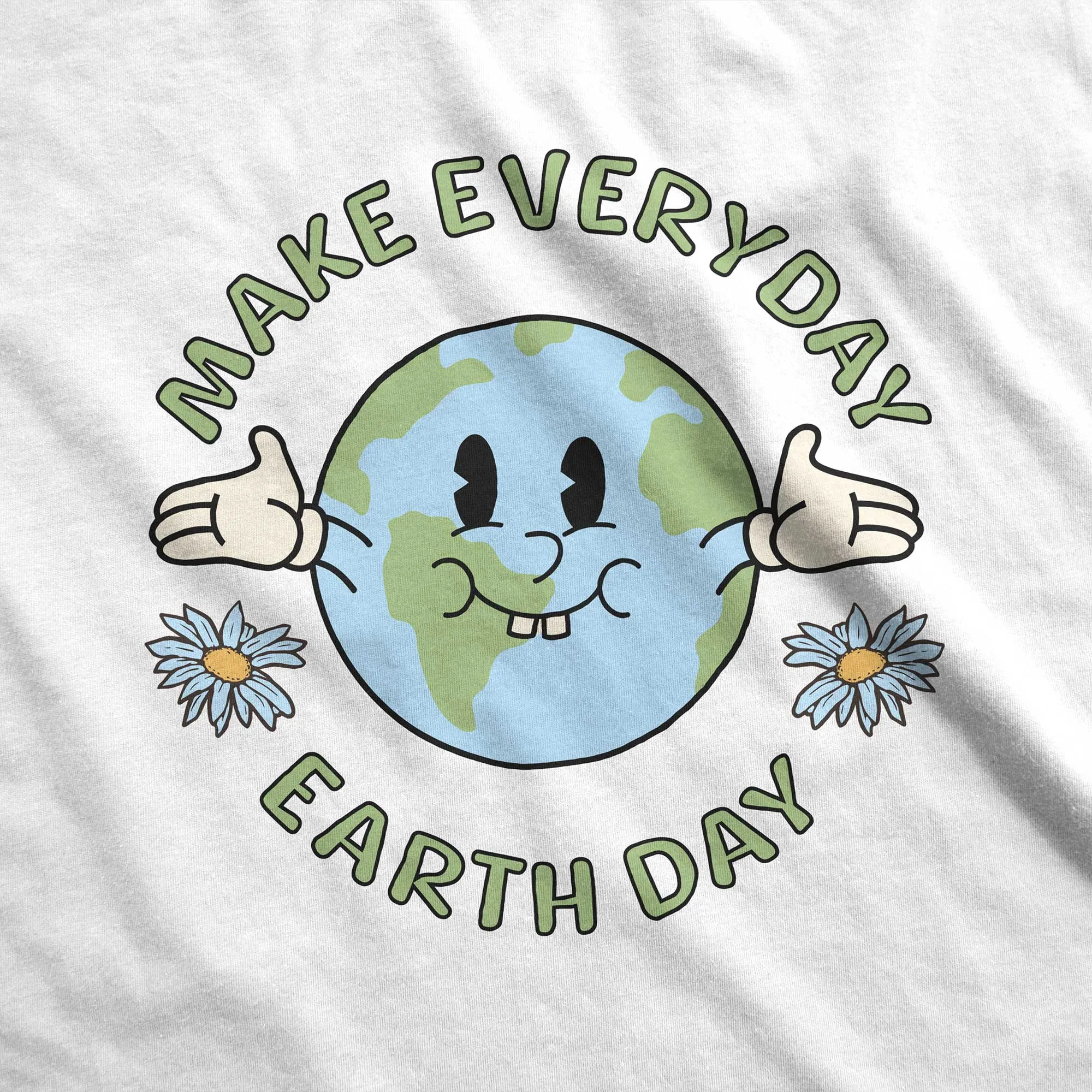 Make Everyday Earth Day - Adult Unisex Classic Ringer Tee