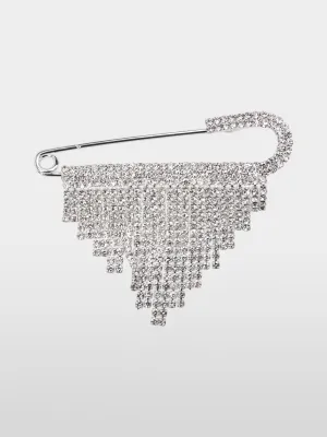 Marc Cain Brooch with sparkling rhinestones YG J7.02 Z03 - Pre-Order May Delivery