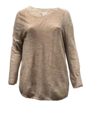Marina Rinaldi Women's Brown Uso Pullover Sweater NWT