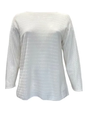Marina Rinaldi Women's Ivory Adagio Pullover Sweater NWT