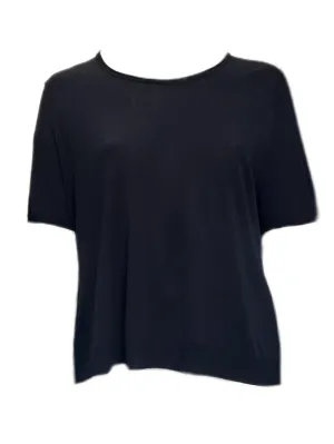 Marina Rinaldi Women's Navy Angelica Knitted Pullover Sweater Size XL NWT
