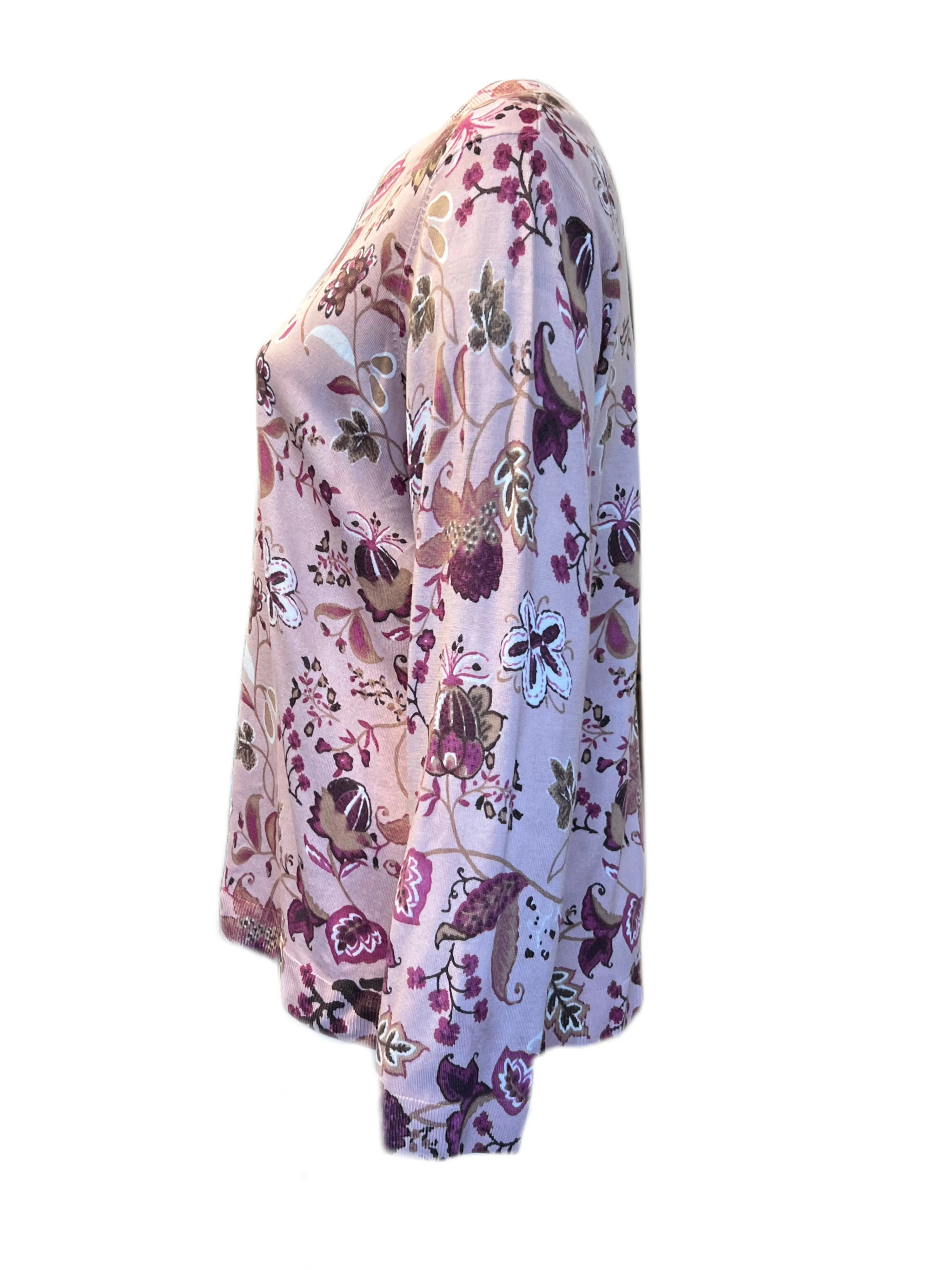 Marina Rinaldi Women's Pink Maggio Button Closure Cardigan NWT