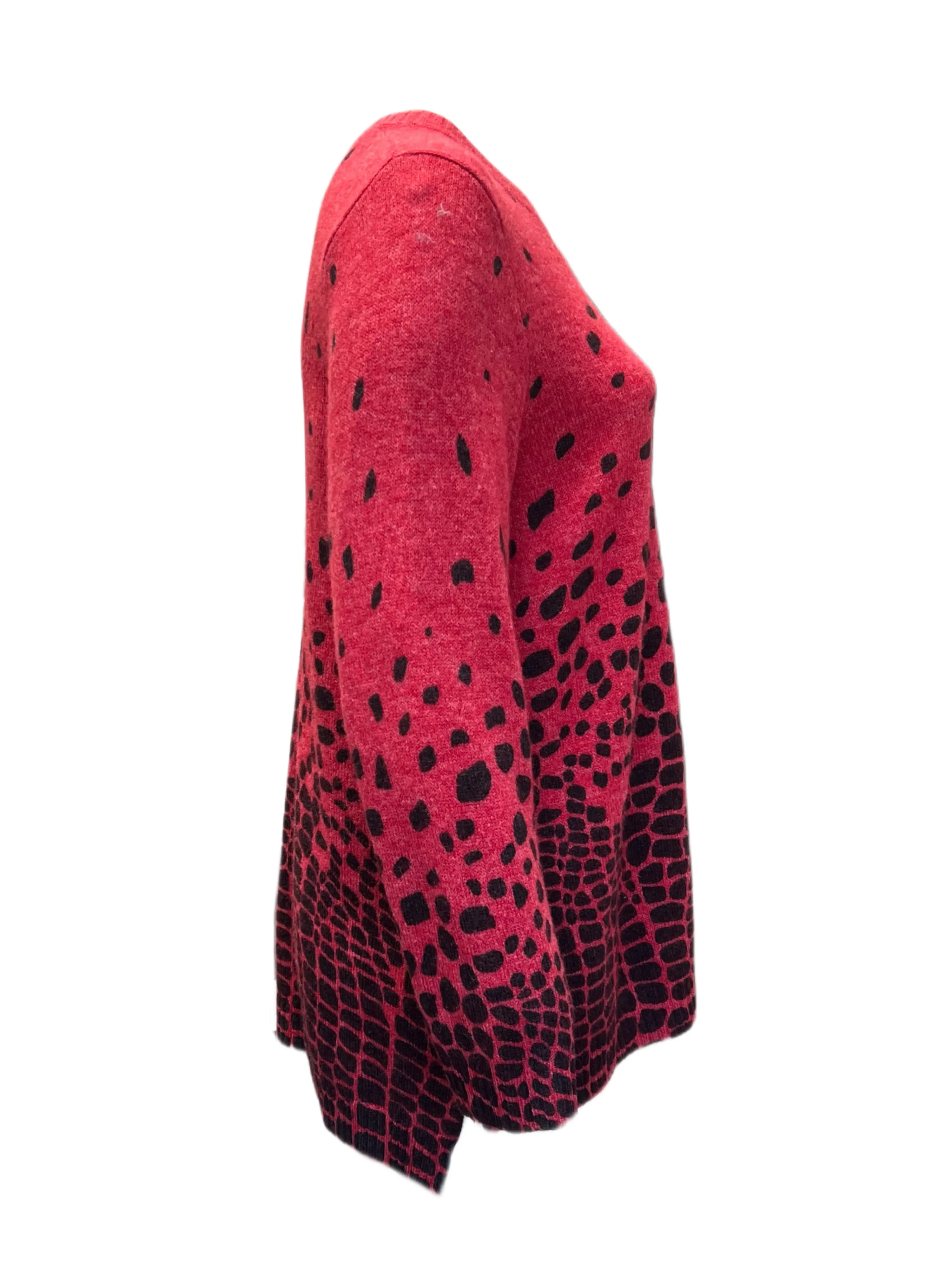 Marina Rinaldi Women's Red Adibire Knitted Sweater NWT