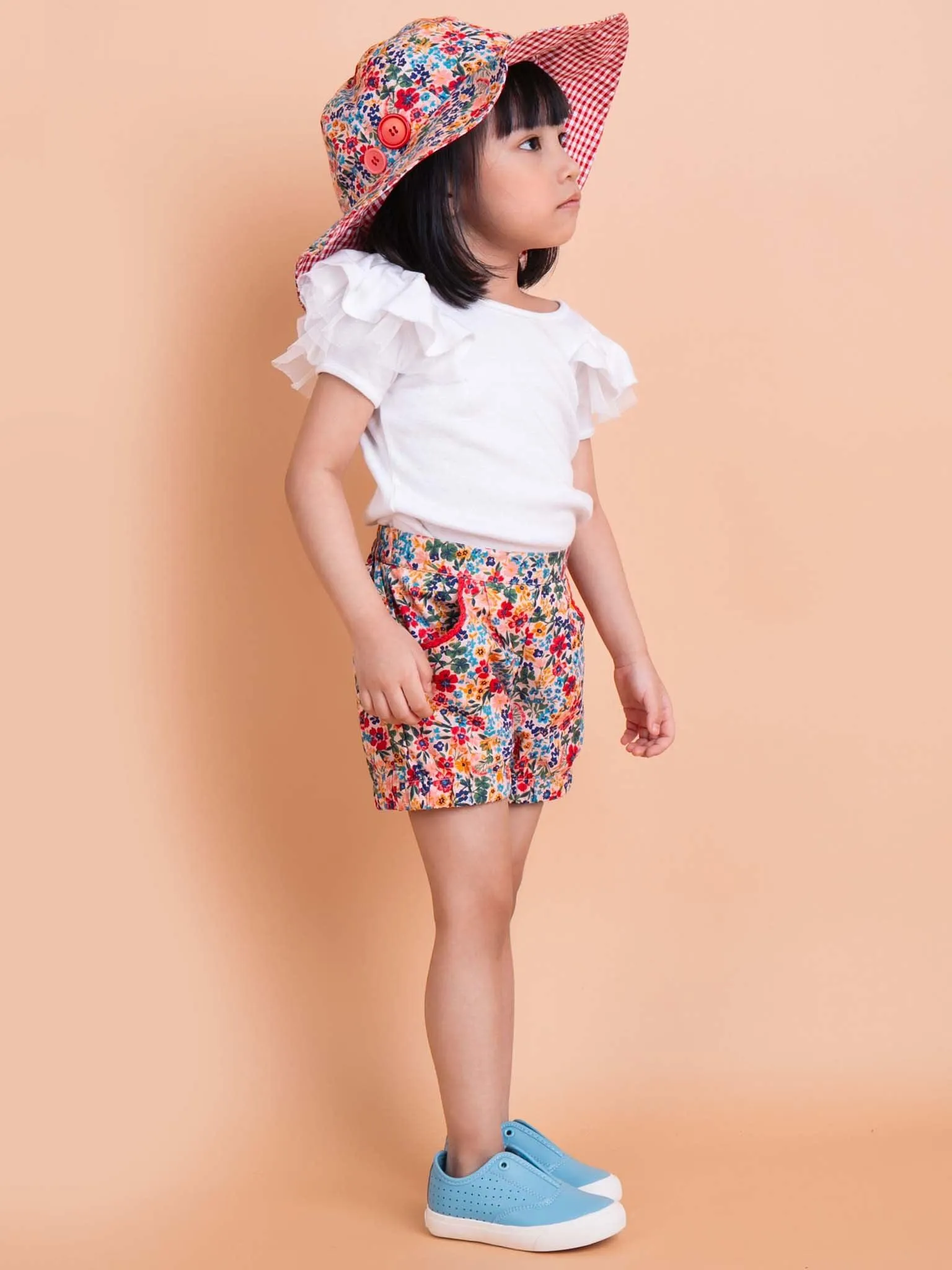 Marnie Pink Forest Flower Shorts