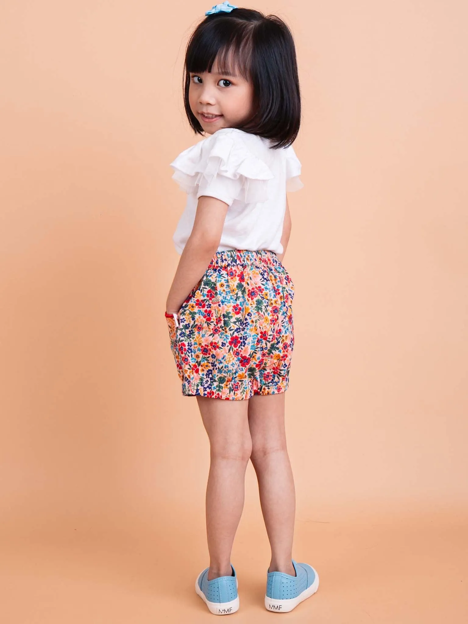 Marnie Pink Forest Flower Shorts