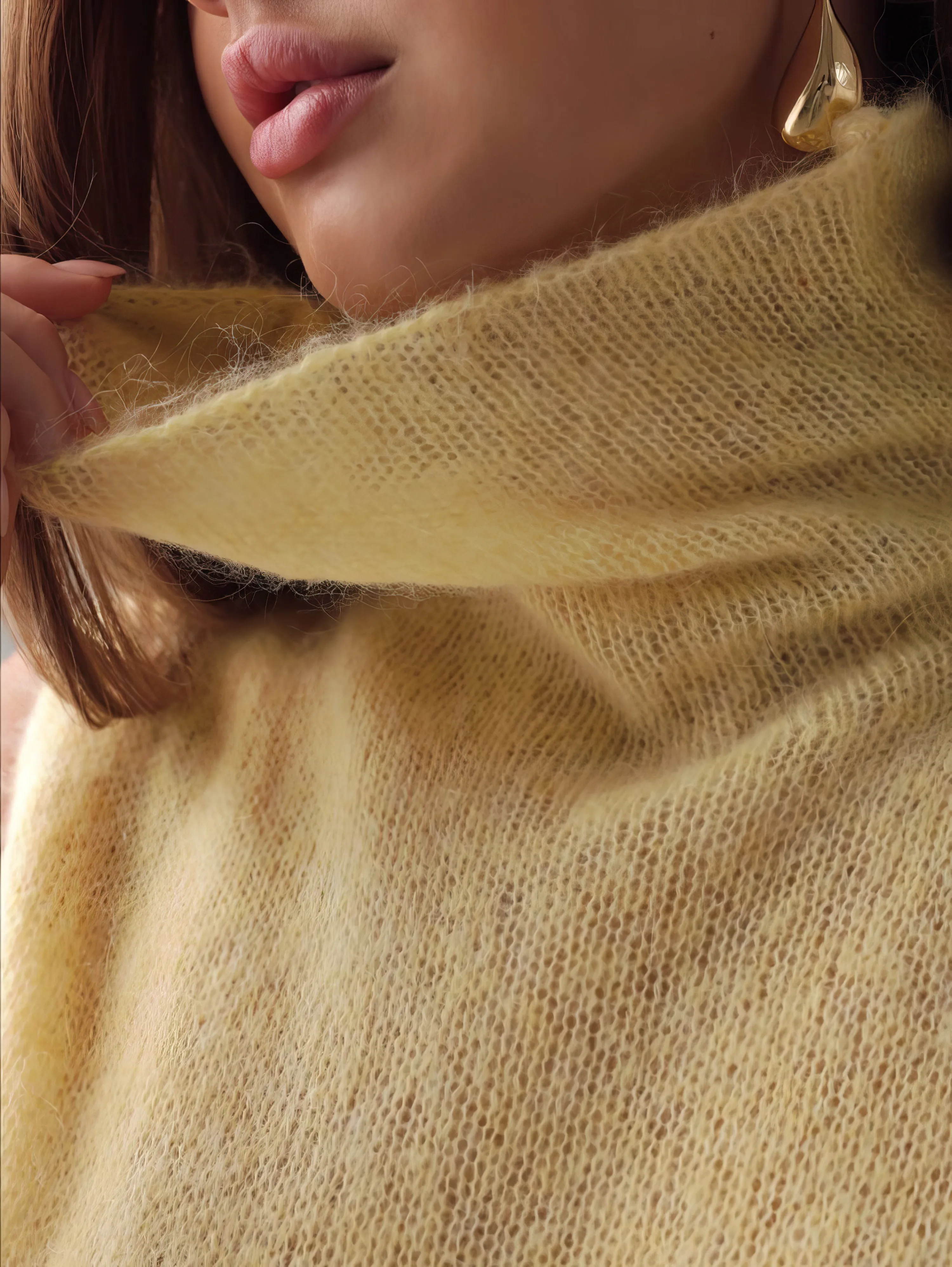 Melody Light Yellow Satin Skirt
