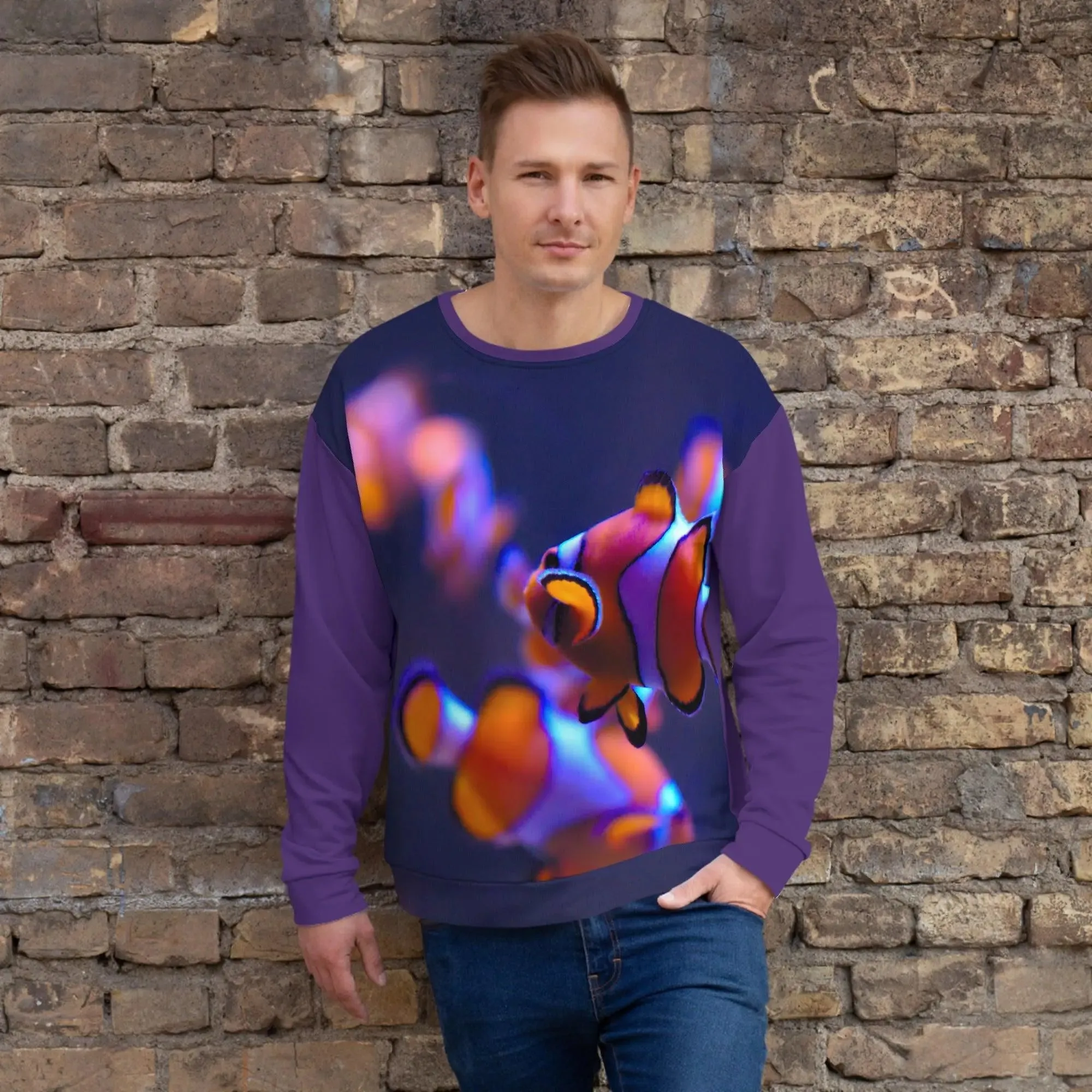 Men Fish Mood Sweatshirt