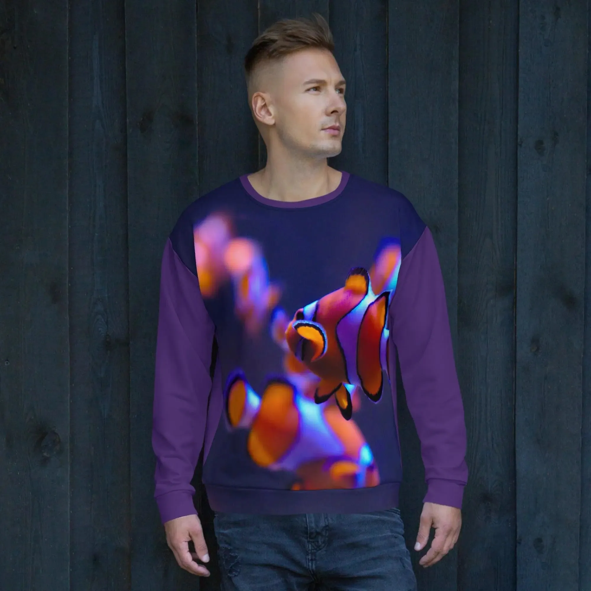 Men Fish Mood Sweatshirt