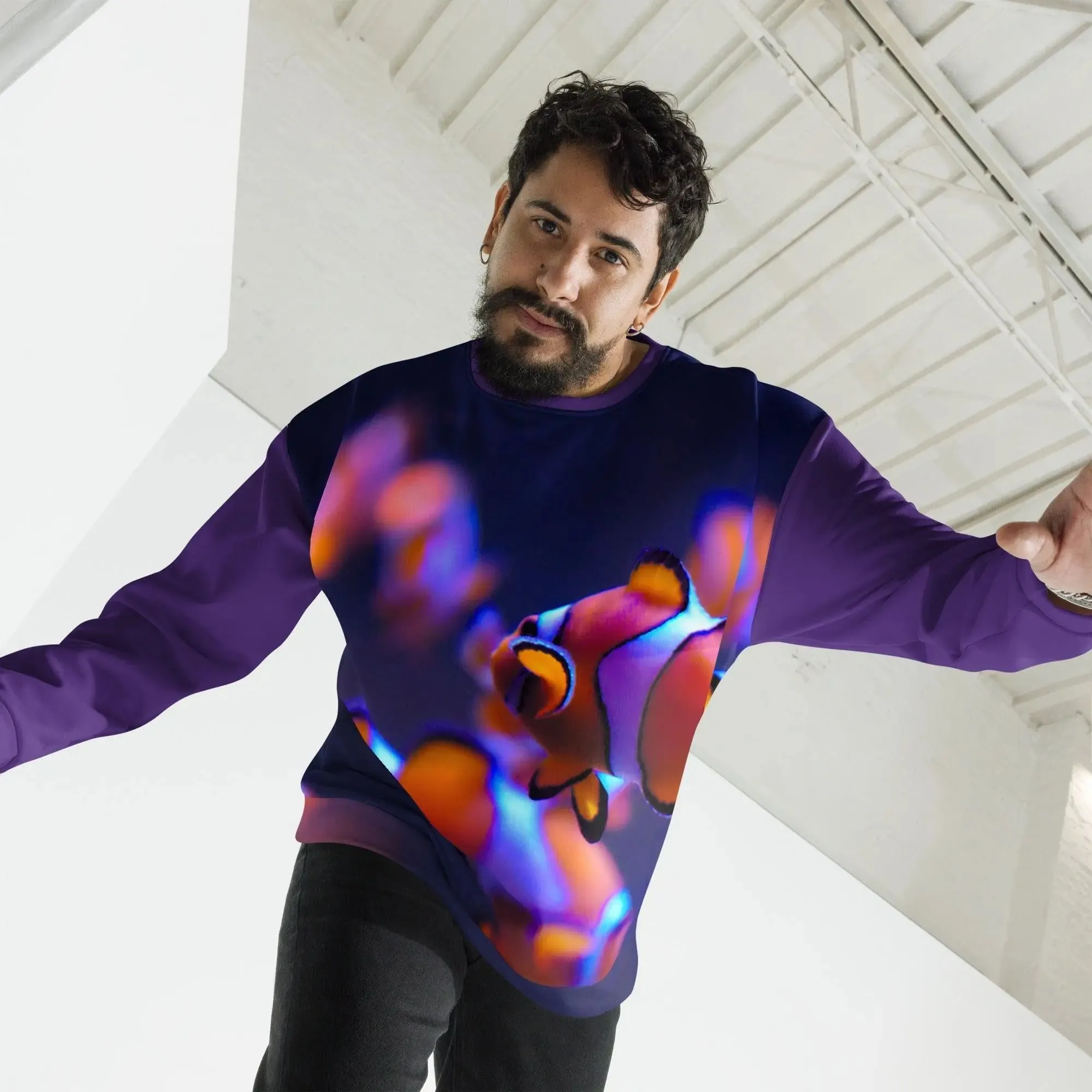 Men Fish Mood Sweatshirt