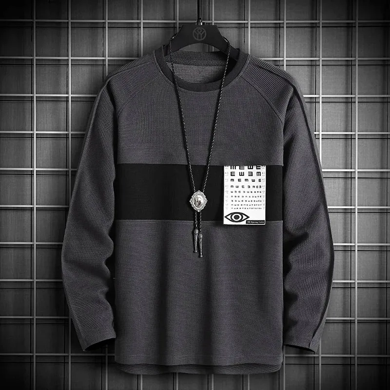 Men Print Casual Cotton O-Neck shirt