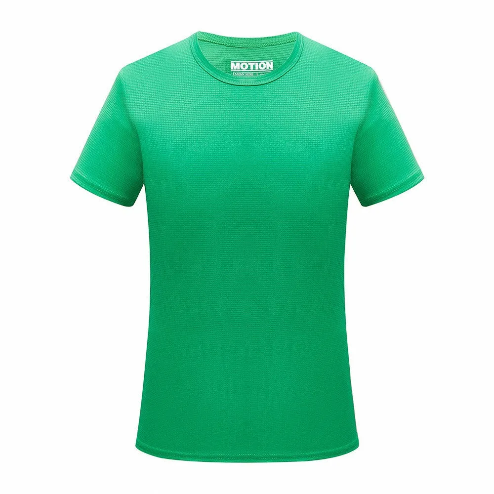 Men Quick Dry T Shirt Running Slim Fit Top Tees Solid Shirts