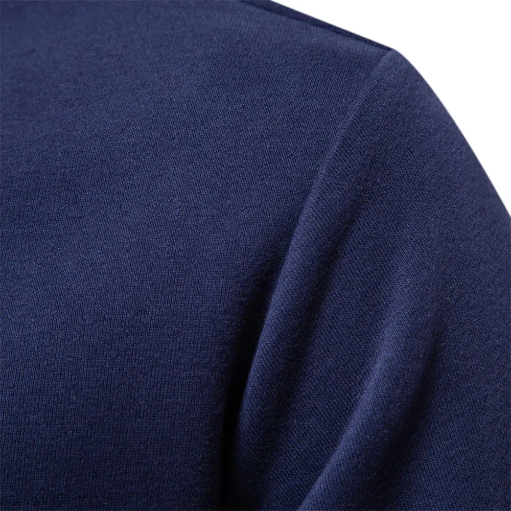 Men's Autumn Fashion Polo Neck Sweatshirts - Casual