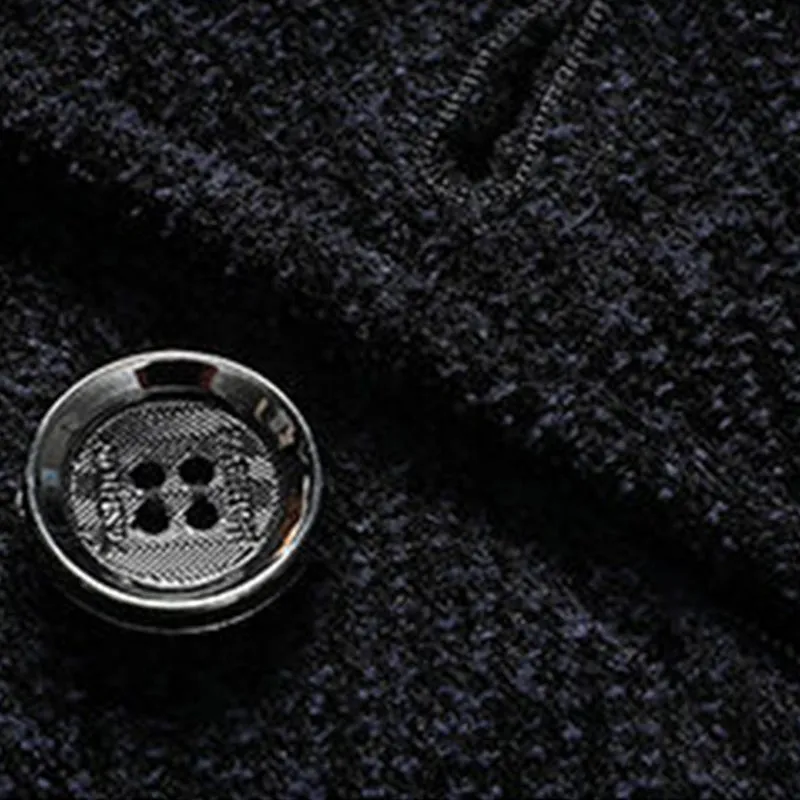 Men's Casual Thick Chenille Lapel Buttoned Jacket
