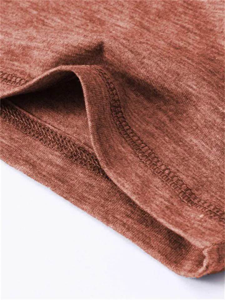 Men's Comfy Long Sleeve Henley Neck T-Shirt
