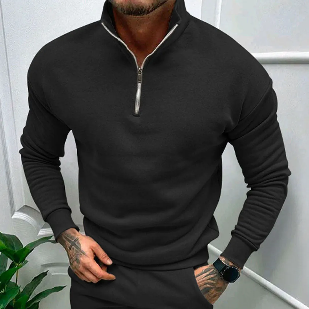 Men's Half-Zip Sweater - Stylish, Comfortable, and Versatile