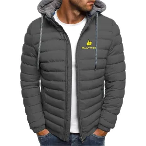 Mens Hooded Winter Down Jacket Thick Warm Zipper