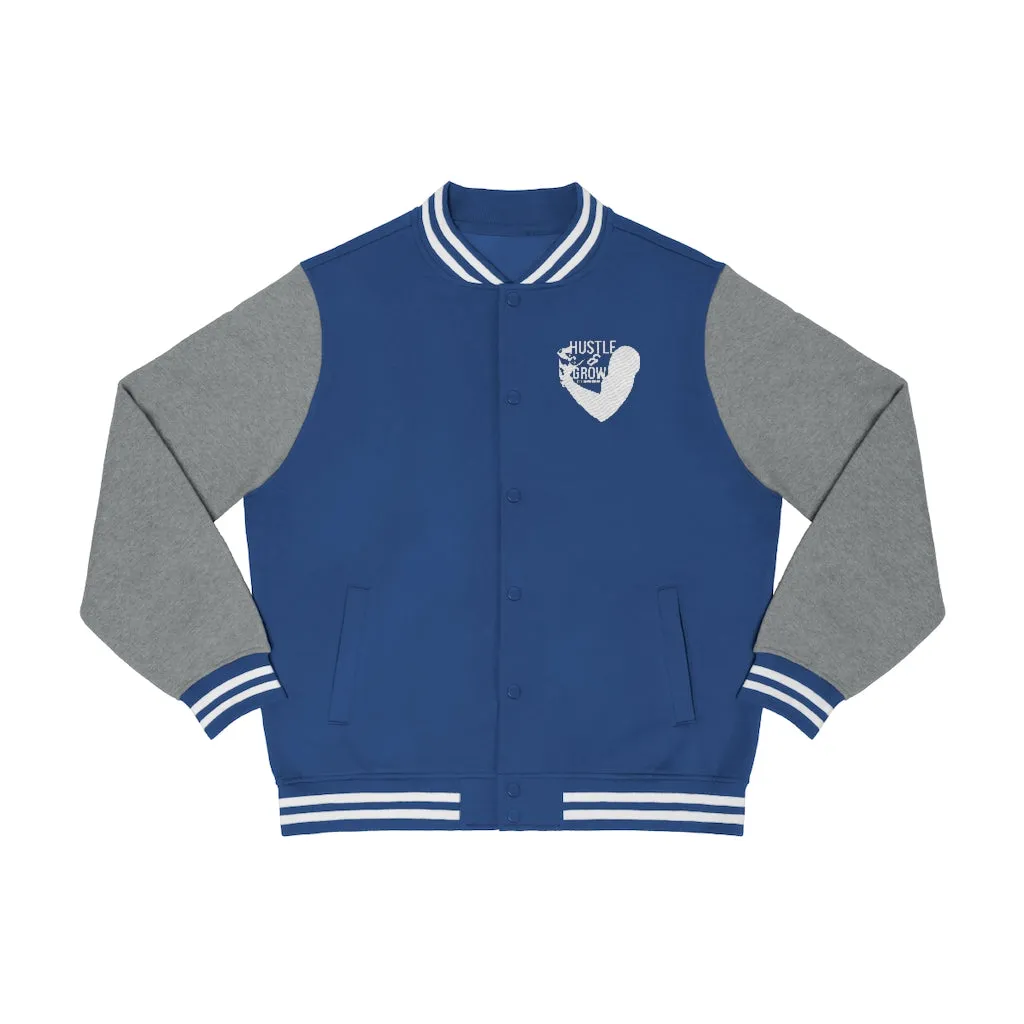 Men's Hustle & Grow Varsity Jacket (True Royal)