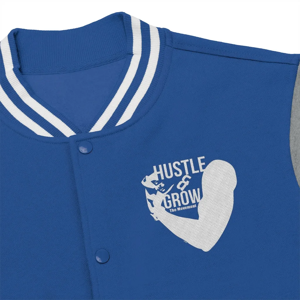 Men's Hustle & Grow Varsity Jacket (True Royal)