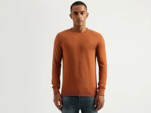 Men's Regular Fit Round Neck Solid Sweaters