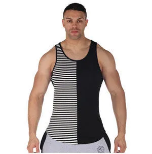 Mens Singlets Stripe Fitness Singlets Muscle Stringer Mens Stringer Tank Tops Stringer Vest Tank Top Men