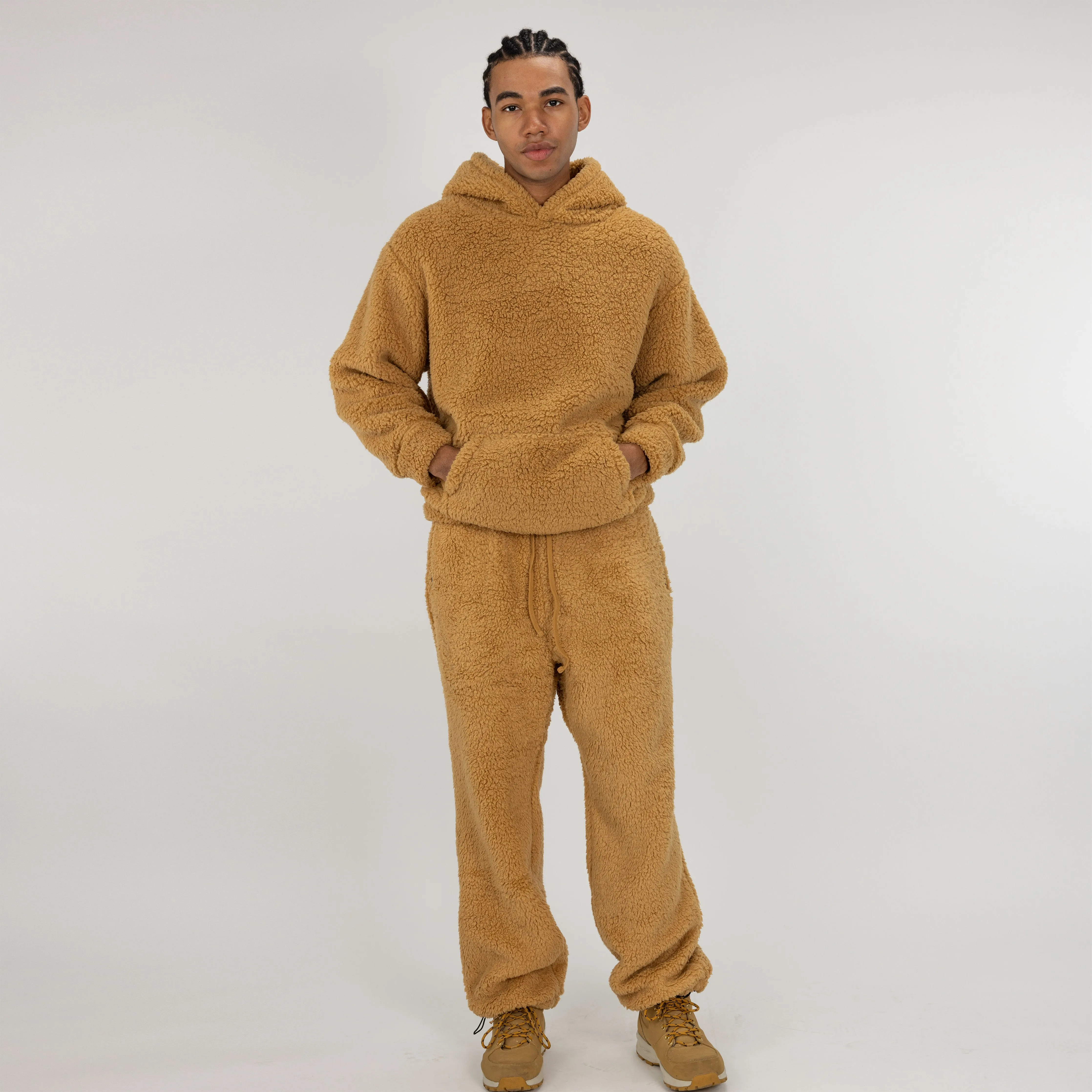 Micro-poly Sherpa Fleece Hoodie - Lark