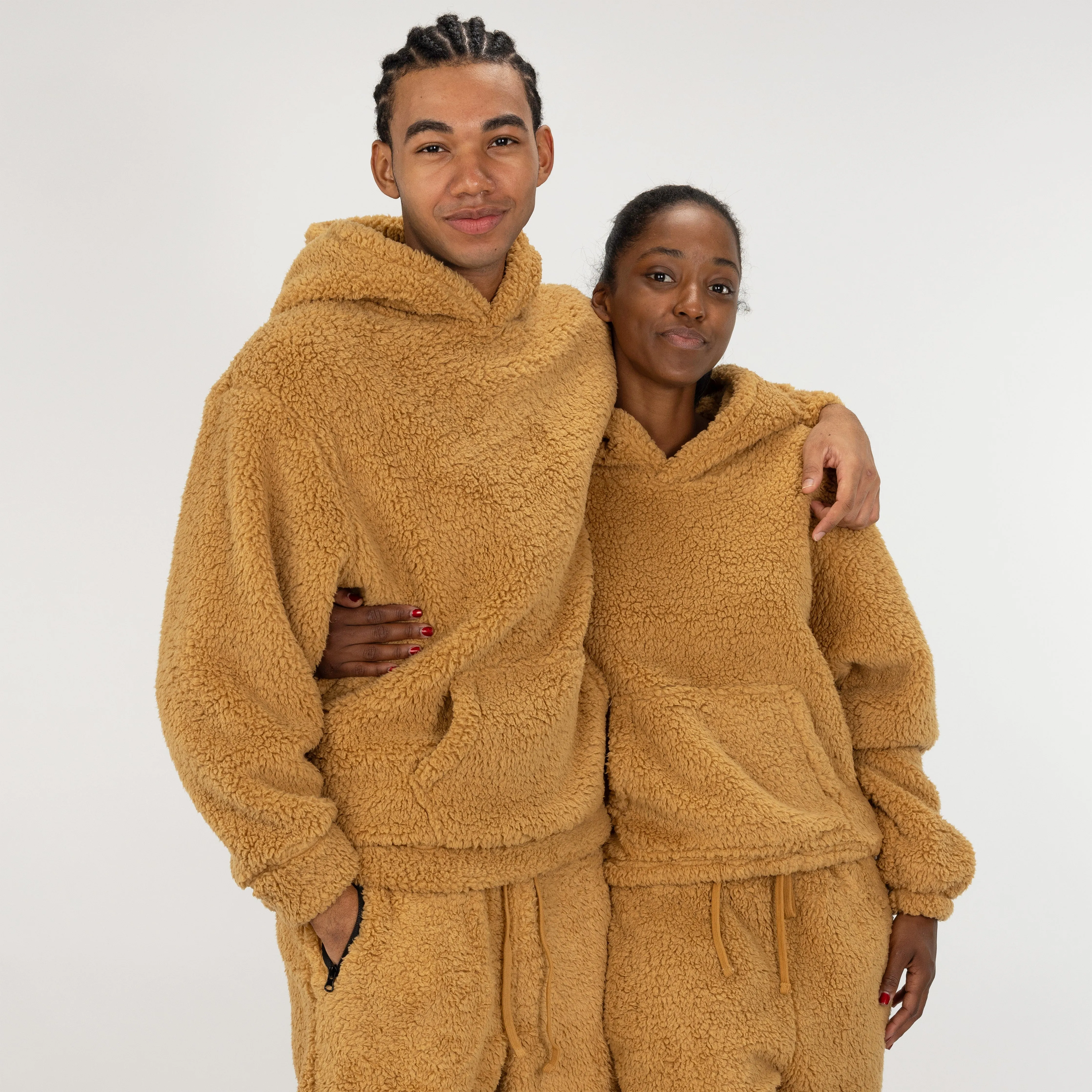 Micro-poly Sherpa Fleece Hoodie - Lark