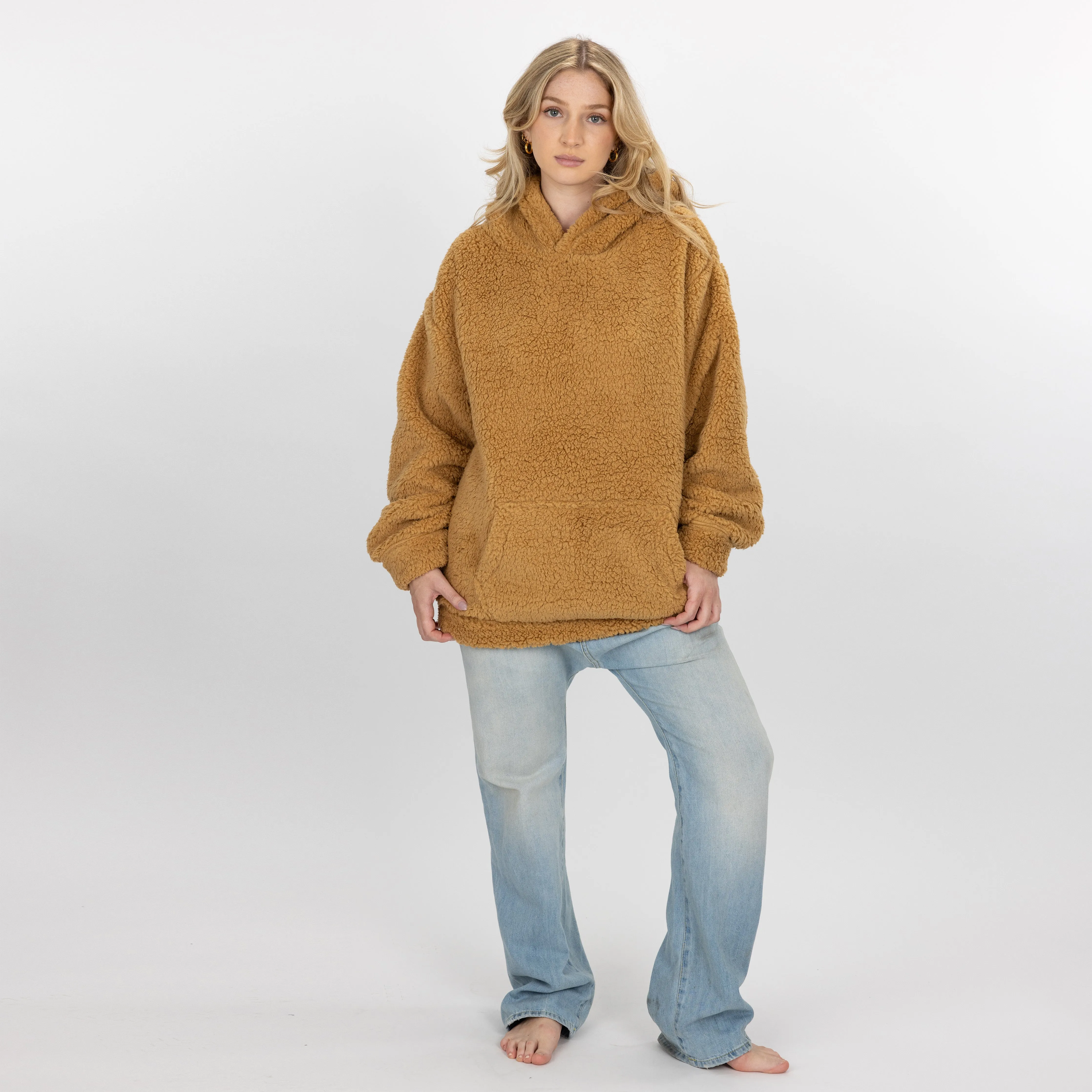 Micro-poly Sherpa Fleece Hoodie - Lark