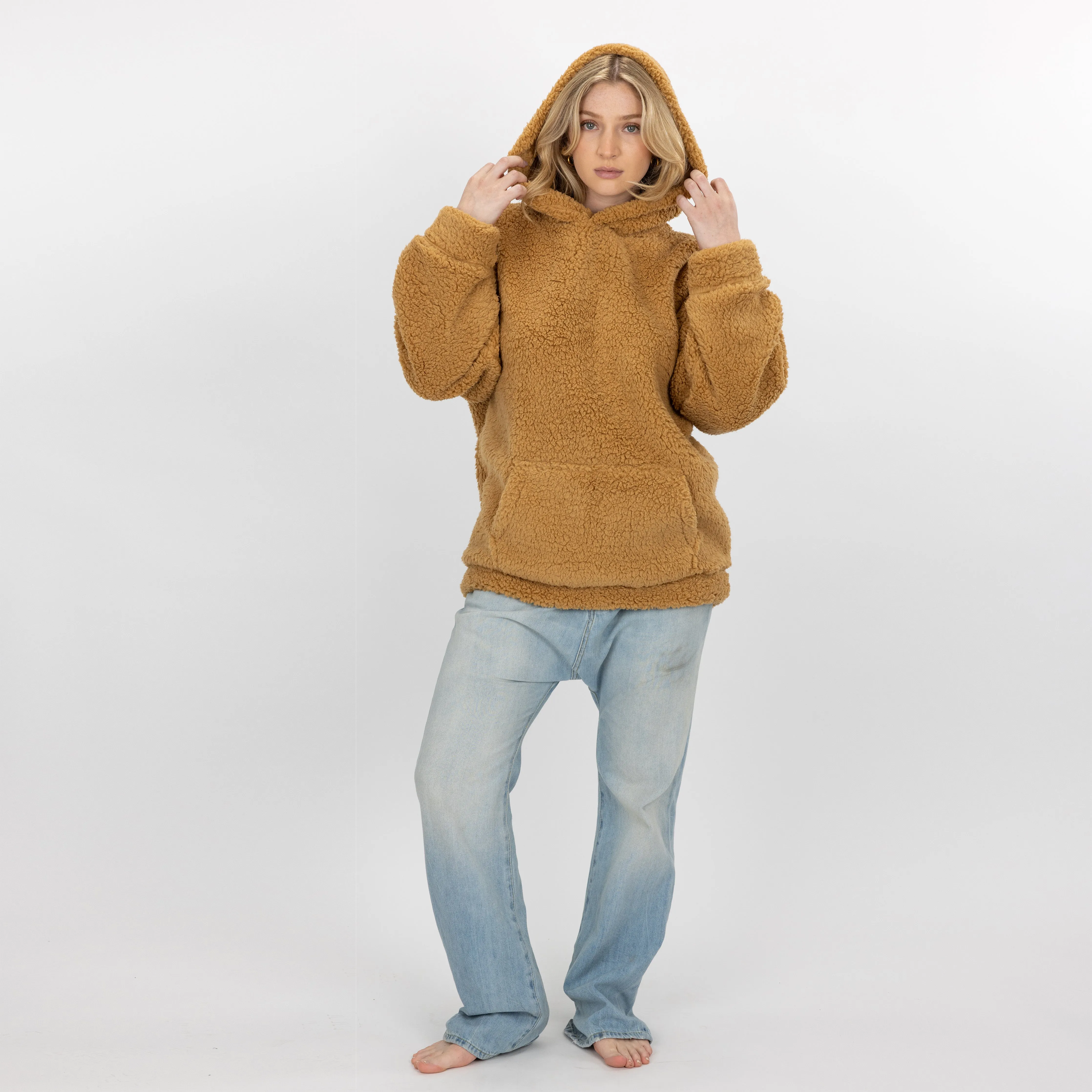 Micro-poly Sherpa Fleece Hoodie - Lark
