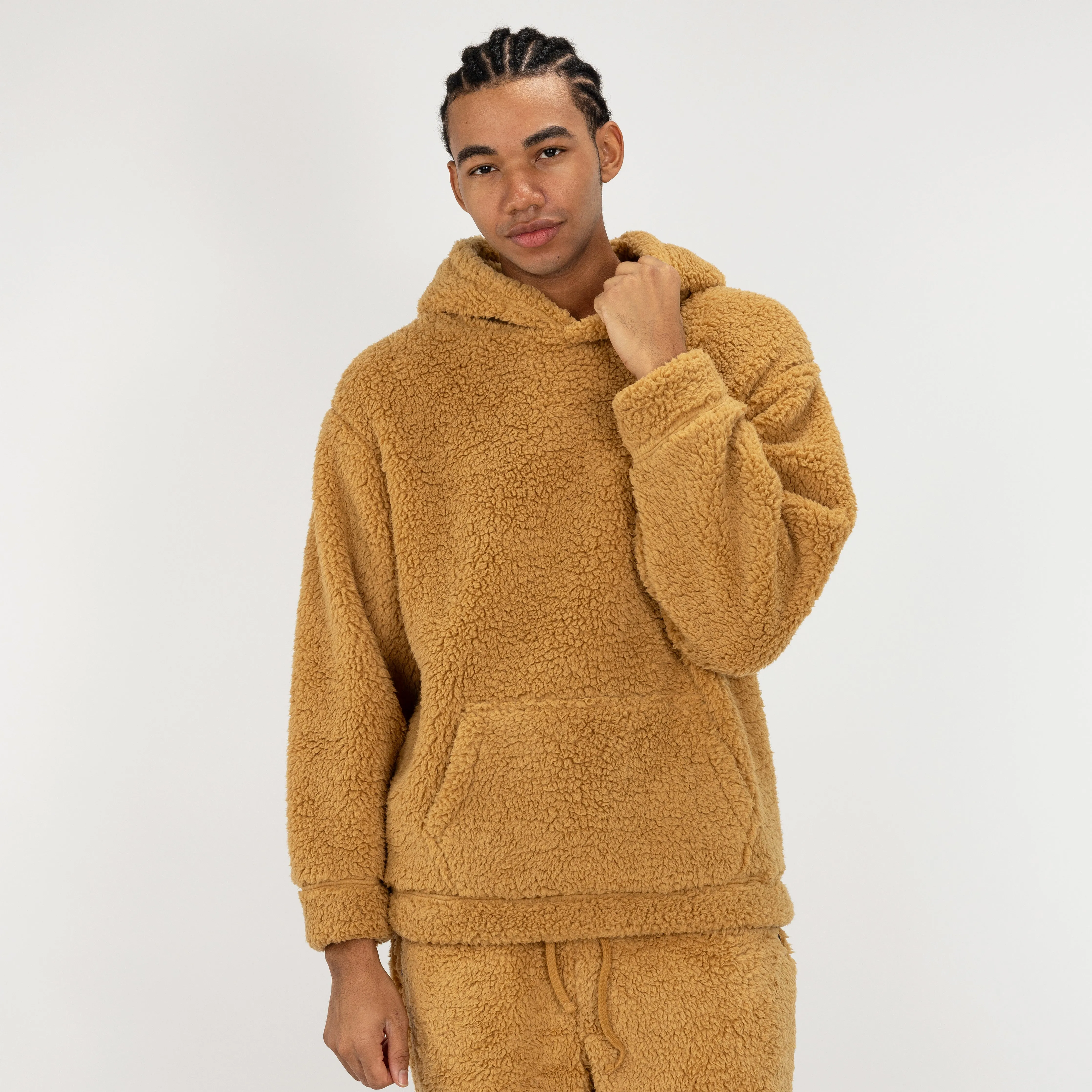 Micro-poly Sherpa Fleece Hoodie - Lark