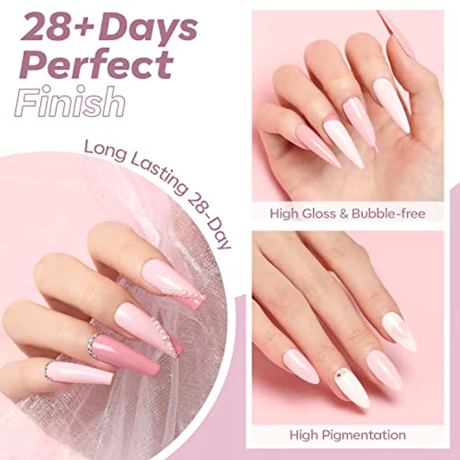 Modelones 2022 Upgraded Crème Gel Nail Polish Set Manicure Palette, 9 Colors Popular Neutral Nude Solid Gel Polish White Pink Pudding Gel Soak Off Easter LED Nail Art Kit Salon DIY Home, W Nail Brush