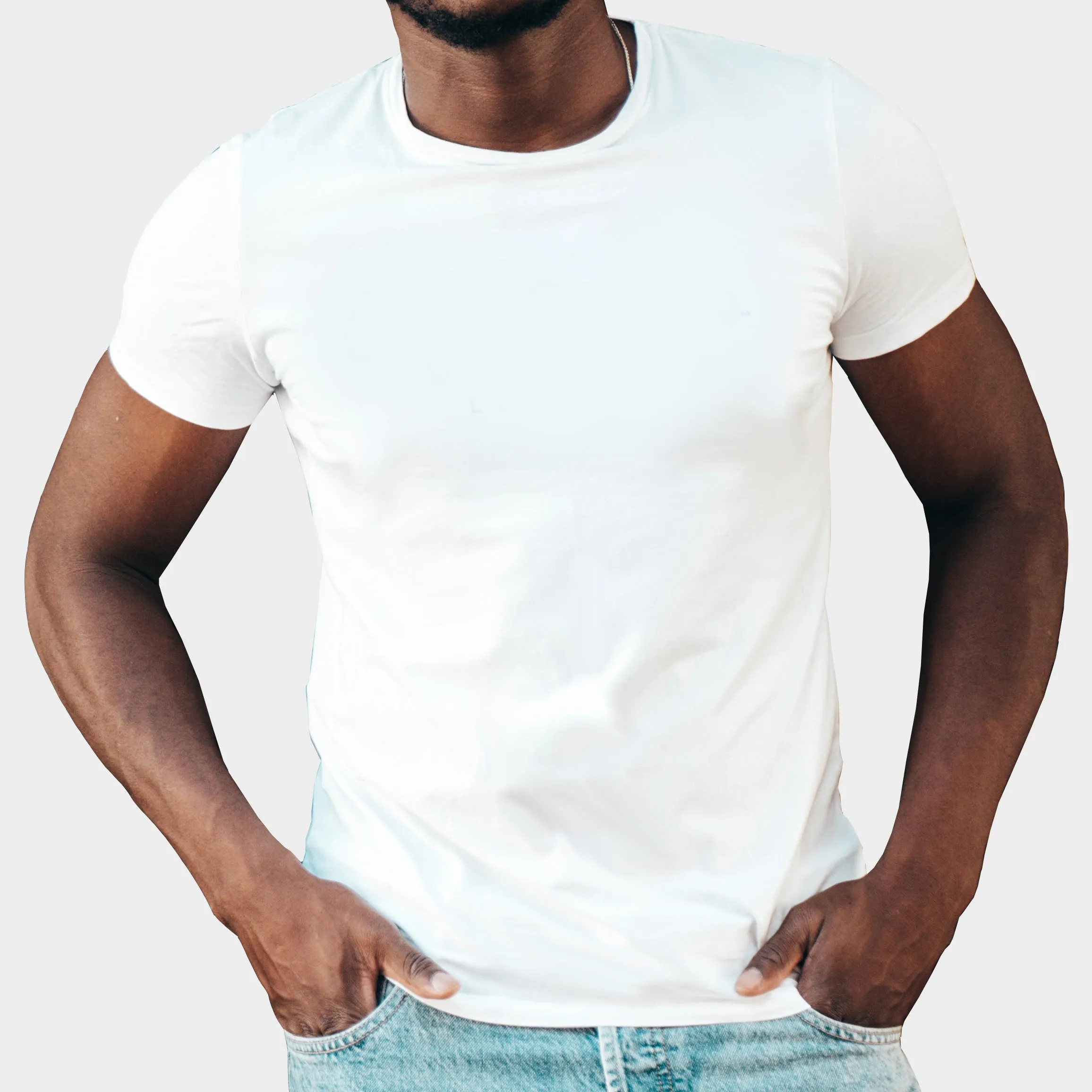 Modern Fitted Soft Premium 100% Cotton Blank Tee /  1 Color