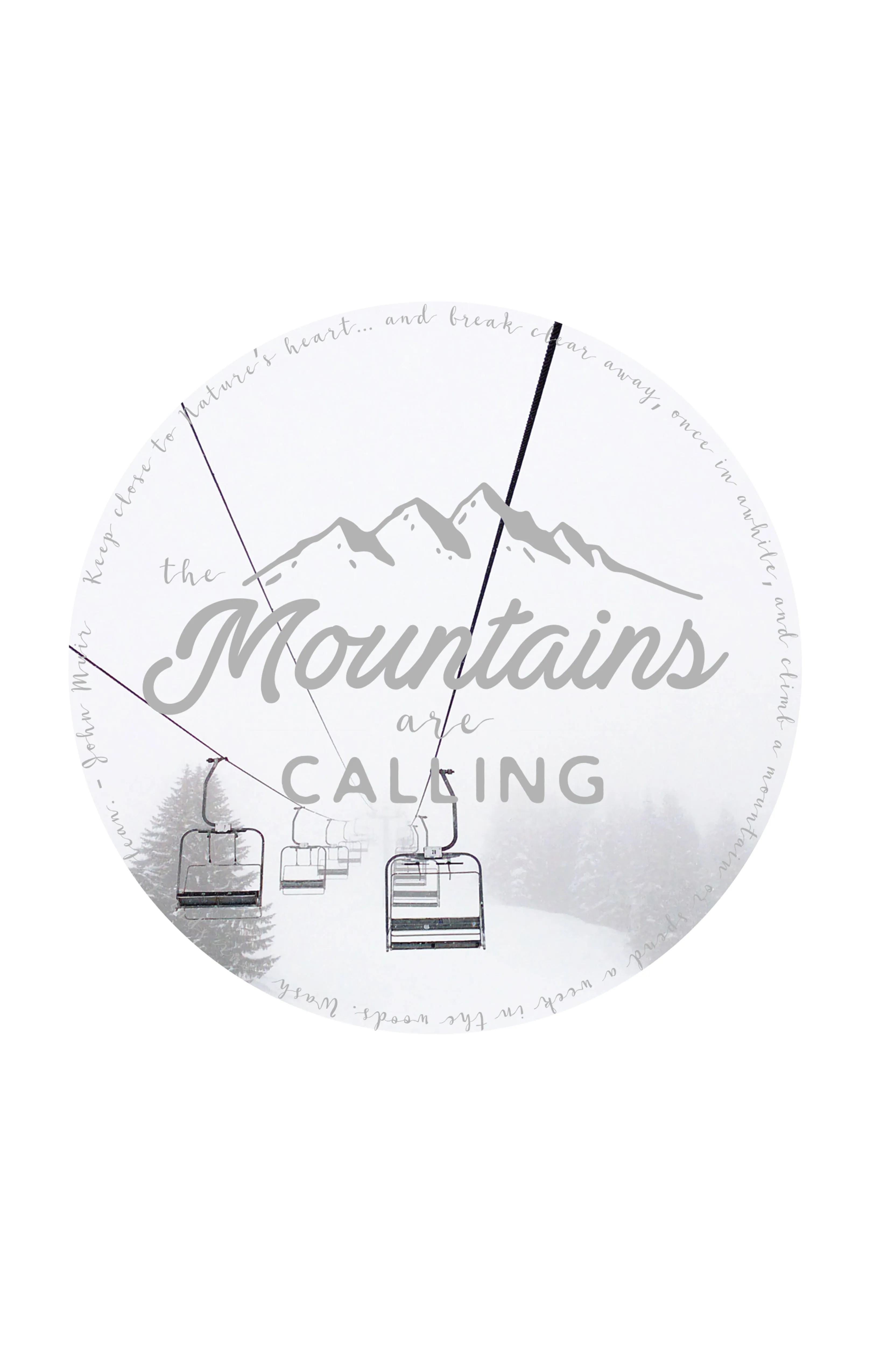 Mountains are Calling Muscle Tank