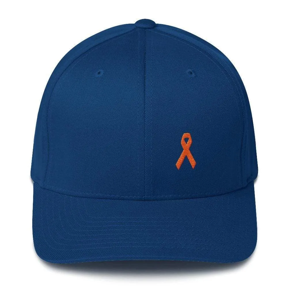 MS Awareness Fitted Baseball Hat with Flexfit