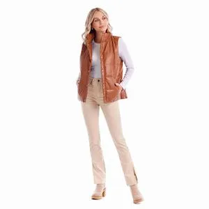 Mud Pie Boyd Faux Leather Vest