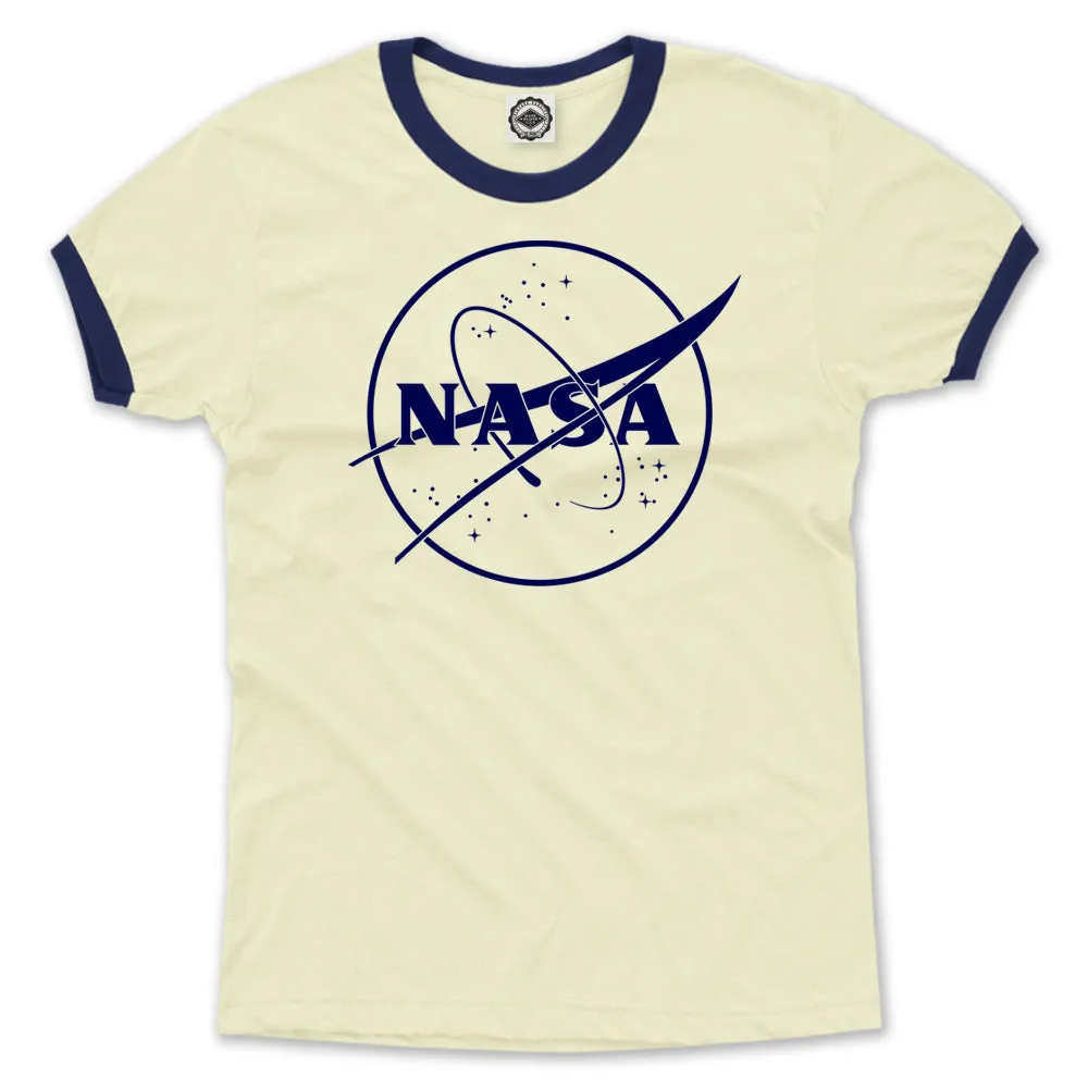 NASA 1 Color Logo Men's Ringer Tee