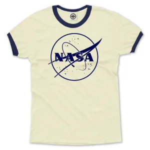 NASA 1 Color Logo Men's Ringer Tee