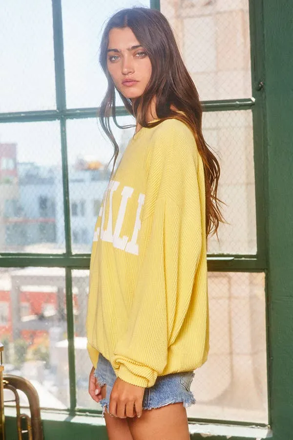 'NASHIVILLE' Oversize Graphic Sweatshirt