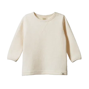 NATURE BABY WAFFLE TEE NATURAL