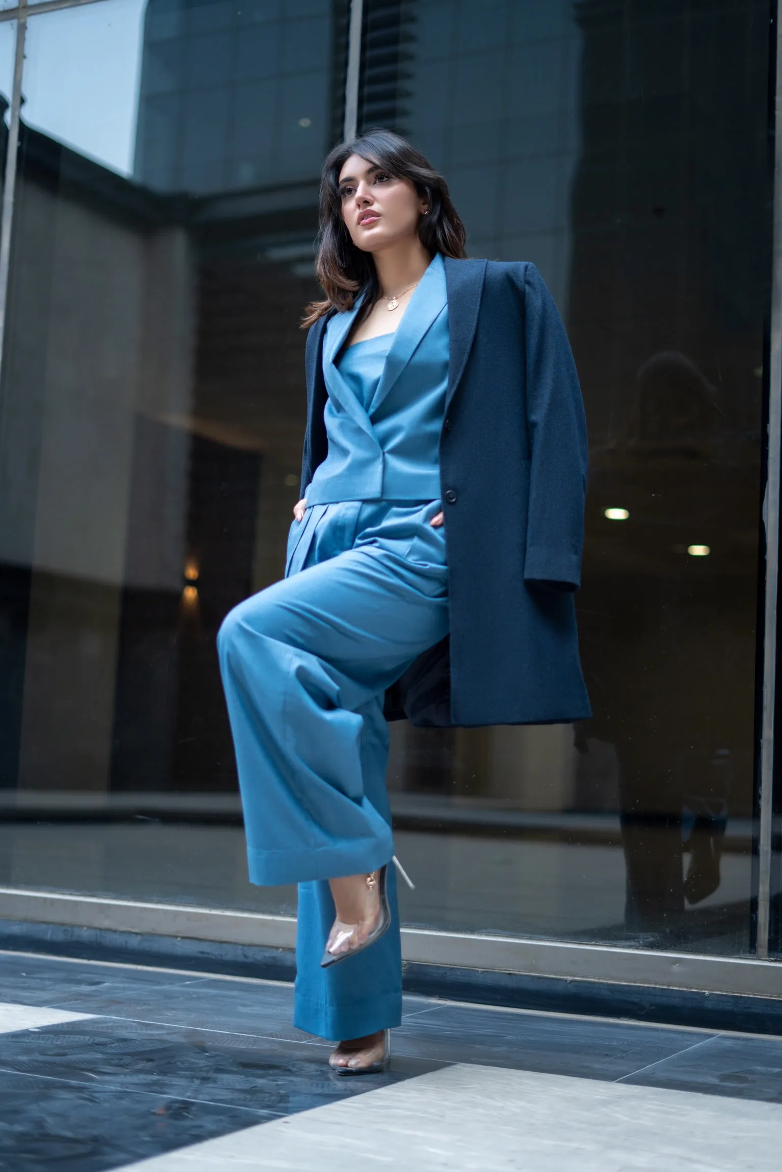 Navy Blue - Overcoat