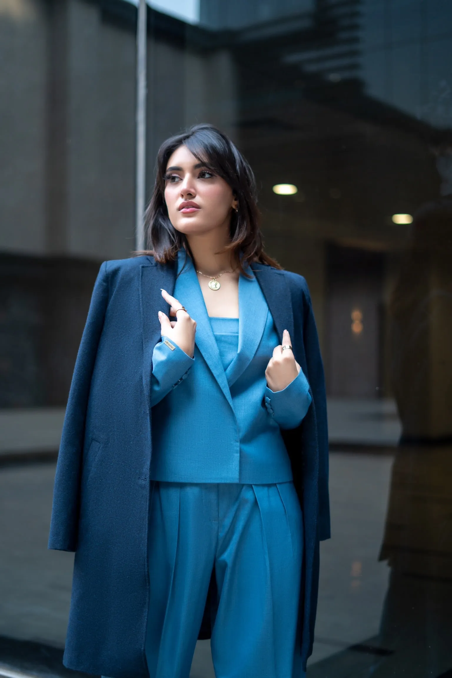 Navy Blue - Overcoat