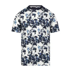 Navy Floral Print Tee