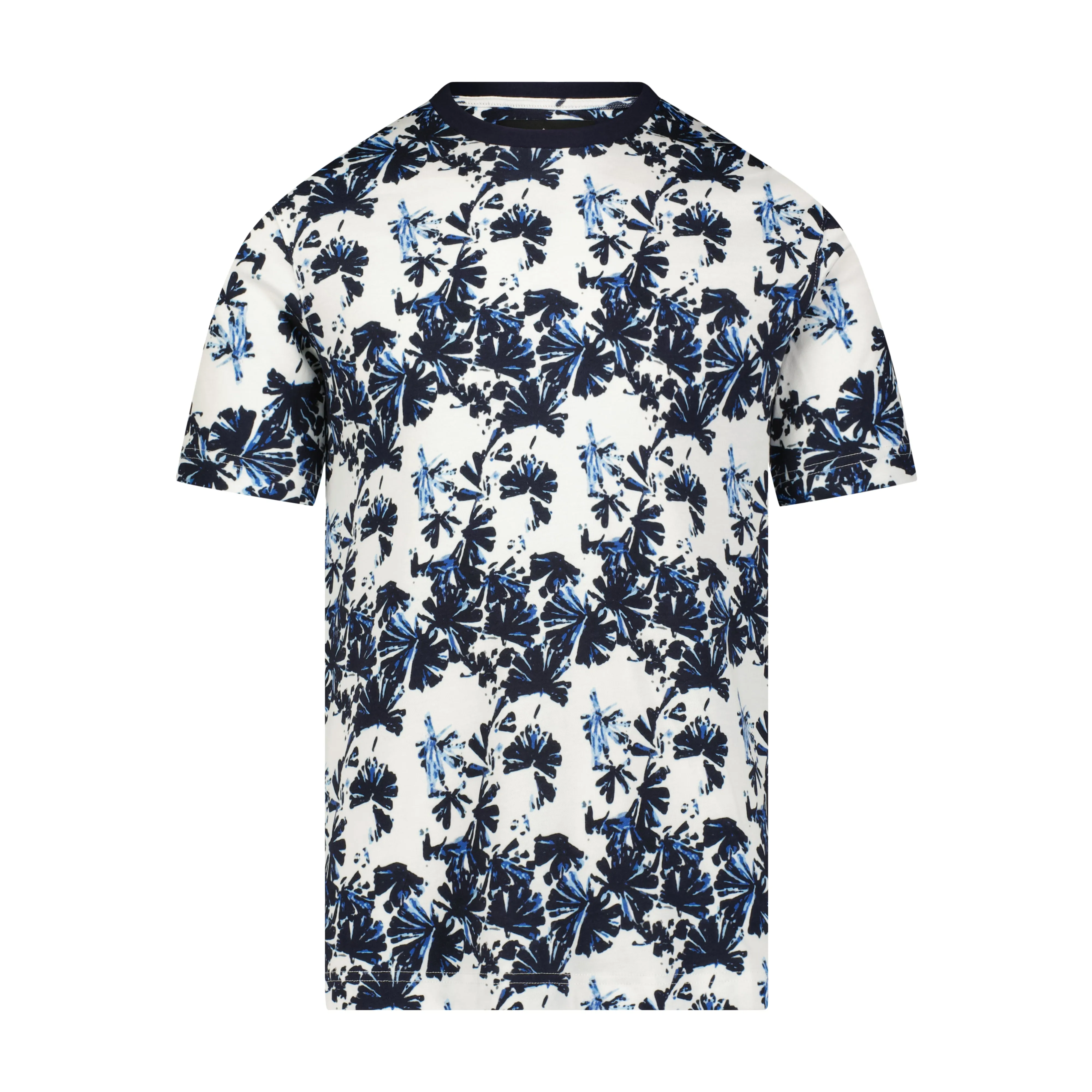 Navy Floral Print Tee